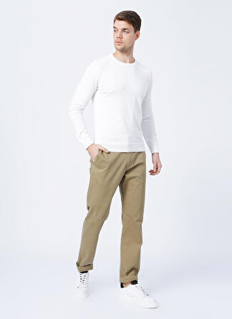 Extreme Motion Slim Fit Dar Kesim Normal Bel Bej Esnek Pantolon