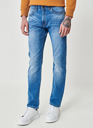 Extreme Motion Slim Fit Dar Kesim Normal Bel Mavi Esnek Jean Kot Pantolon