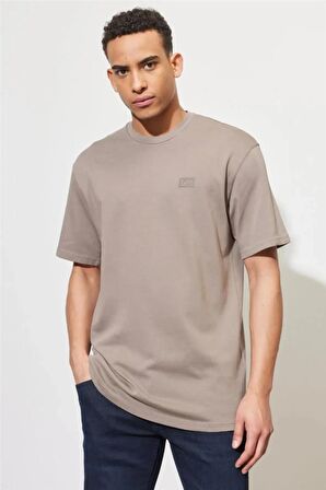 Lee Bisiklet Yaka Taş Erkek T-Shirt Heavyweight SS CNeck Core Loose T-s