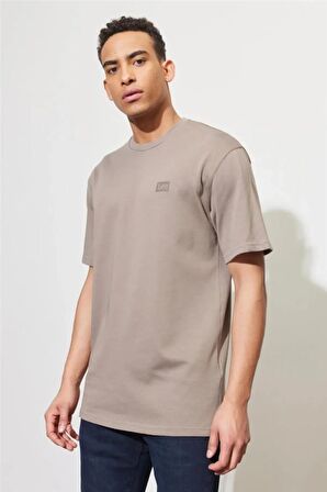 Lee Bisiklet Yaka Taş Erkek T-Shirt Heavyweight SS CNeck Core Loose T-s