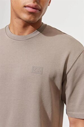 Lee Bisiklet Yaka Taş Erkek T-Shirt Heavyweight SS CNeck Core Loose T-s