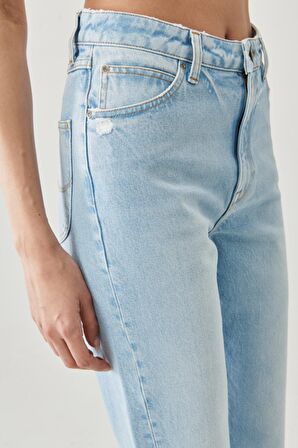 Stella A Line Fit %100 Pamuk Çok Yüksek Bel İspanyol Paça Jean Kot Pantolon
