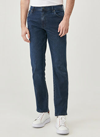 Wrangler Normal Bel Slim Fit Mavi Erkek Denim Pantolon Texas Slim Jean Pantolon