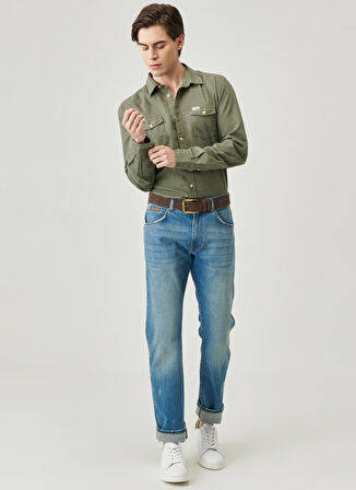 Wrangler  Slim Fit Lacivert Erkek Denim Pantolon W12S005410_TEXAS