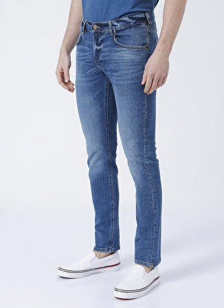 Luke Slim Tapered Fit Normal Bel Esnek Jean Kot Pantolon