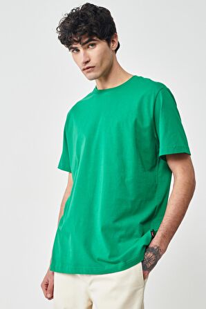 Regular Fit Rahat Kesim %100  Pamuk Kısa Kollu Crew Neck Tişört