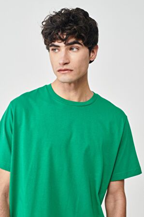 Regular Fit Rahat Kesim %100  Pamuk Kısa Kollu Crew Neck Tişört
