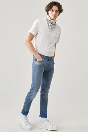 Luke Slim Tapered Esnek Jean Kot Pantolon