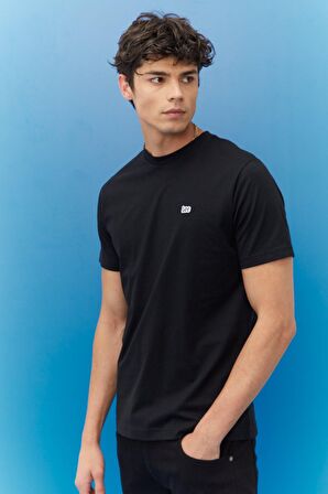 Regular Fit Rahat Kesim %100 Pamuk Logolu Tişört