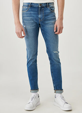 Malone Skinny Fit Normal Bel Denim Esnek Jean Kot Pantolon