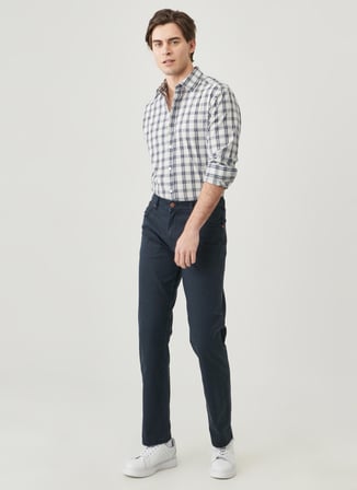 Wrangler Normal Bel Straight Lacivert Erkek Chino Pantolon Texas Straight Pantolon