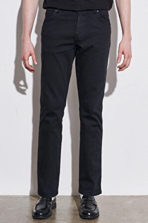 Texas Slim Fit Dar Kesim Normal Bel Siyah Esnek Pantolon