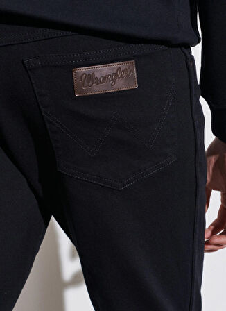 Wrangler Siyah Erkek Denim Pantolon W12S016100 Texas Slim Jean Pant