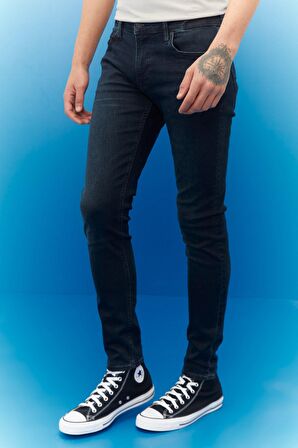 Malone Skinny Fit Normal Bel Denim Esnek Jean Kot Pantolon