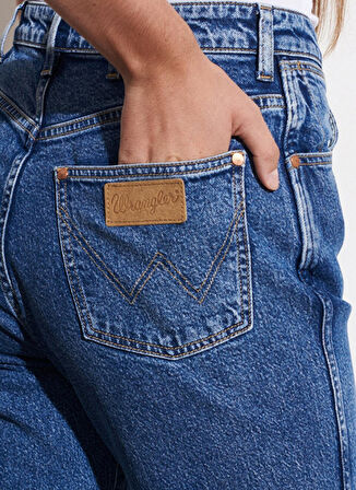 Mom Straight Fit Yüksek Bel Esnek Jean Kot Pantolon