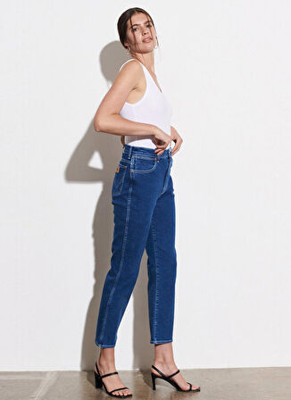 Wild West Fit Yüksek Bel Düz Paça Esnek Jean Kot Pantolon
