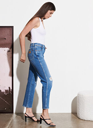 Wild West Fit Yüksek Bel Düz Paça Esnek Jean Kot Pantolon