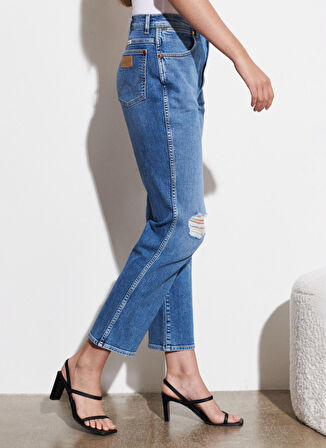 Wild West Fit Yüksek Bel Düz Paça Esnek Jean Kot Pantolon