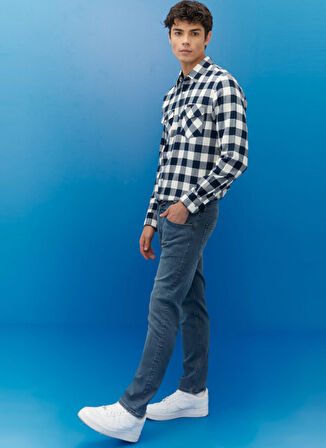 Daren Regular Straight Fit Normal Bel Esnek Jean Kot Pantolon