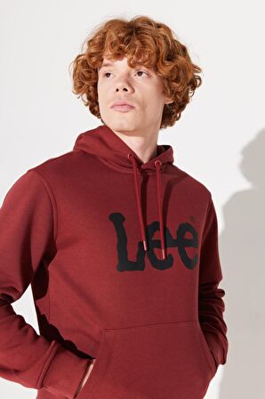 Regular Fit Normal Kesim %100 Pamuk Kapüşonlu Sweatshirt