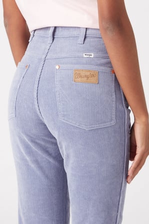 Wild West Fit Yüksek Bel Kadife Lila Esnek Pantolon