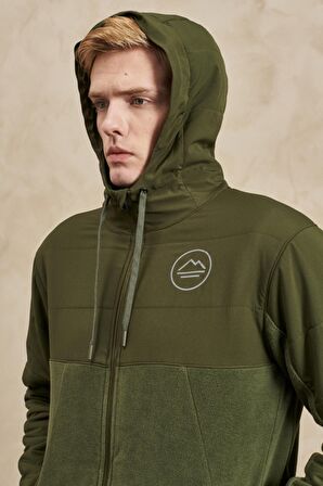 All Terrain Gear Regular Fit %100 Pamuk Tam Fermuarlı Haki Ceket