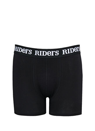 Riders By Lee Pamuklu Esnek Regular Fit Siyah Lacivert Bordo Logolu 3'lü Boxer Paketi