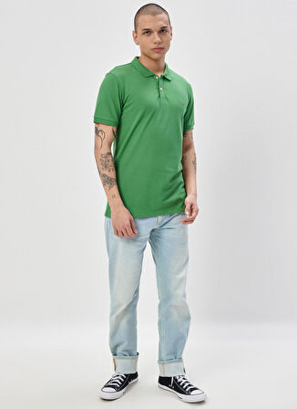 Lee Polo Yaka Turkuaz Erkek T-Shirt L211810303_Polo Yaka Tişört