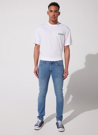 Riders By Lee Kansas Slim Fit Dar Kesim Açık Mavi Esnek Jean Kot Pantolon