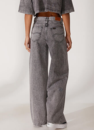 Drew Fit Çok Yüksek Bel Geniş Paça %100 Pamuk Jean Kot Pantolon