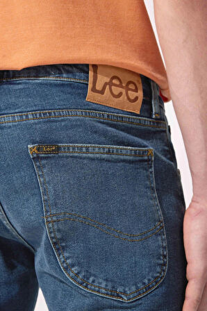 Luke Slim Fit Dar Kesim Normal Bel Mavi Esnek Jean Kot Pantolon