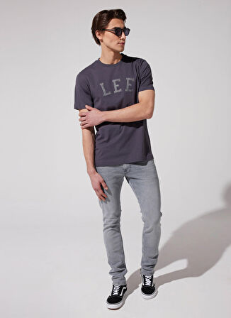 Luke Slim Fit Dar Kesim Normal Bel Gri Esnek Jean Kot Pantolon