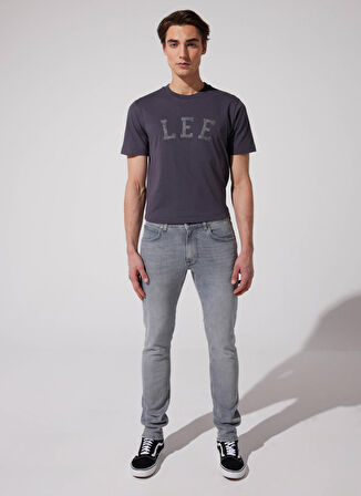 Luke Slim Fit Dar Kesim Normal Bel Gri Esnek Jean Kot Pantolon
