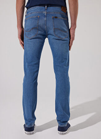 Luke Slim Fit Dar Kesim Normal Bel Mavi Esnek Jean Kot Pantolon