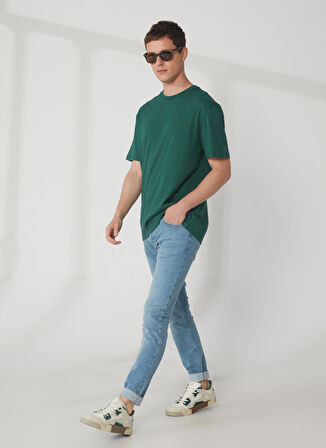 Malone Skinny Fit Dar Kesim Normal Bel Açık Mavi Esnek Jean Kot Pantolon