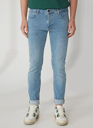 Malone Skinny Fit Dar Kesim Normal Bel Açık Mavi Esnek Jean Kot Pantolon