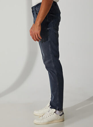 Texas Tapered Slim Fit Dar Kesim Düşük Bel Mavi Esnek Jean Kot Pantolon