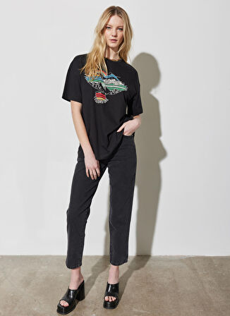 Mom Fit Yüksek Bel Dar Paça Siyah Jean Kot Pantolon