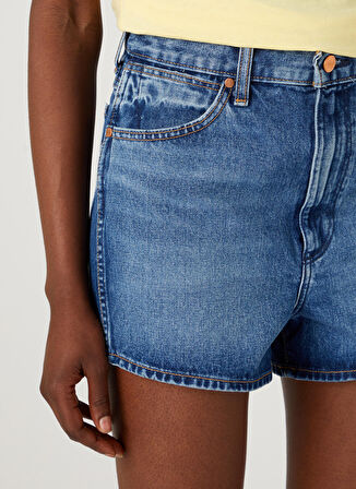 Festival Regular Fit Normal Kesim %100 Pamuk Yüksek Bel Jean Kot Şort