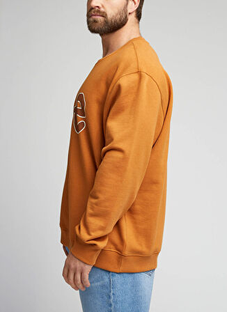 Lee Bisiklet Yaka Karamel Erkek Sweatshırt L84QTJ99_Bisiklet Yaka Sweatshirt
