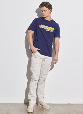 Wrangler Bisiklet Yaka Lacivert Erkek T-Shirt W231257422_Bisiklet Yaka T-shirt