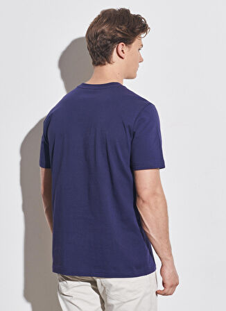 Wrangler Bisiklet Yaka Lacivert Erkek T-Shirt W231257422_Bisiklet Yaka T-shirt