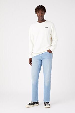 Regular Fit Normal Kesim %100 Pamuk Bisiklet Yaka Ekru Sweatshirt