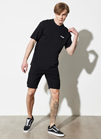 Regular Fit Normal Kesim %100 Pamuk Normal Bel Siyah Şort