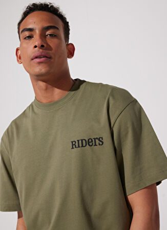 Riders By Lee Bisiklet Yaka Yeşil Erkek T-Shirt L231723148 T-shirt