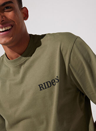 Riders By Lee Bisiklet Yaka Yeşil Erkek T-Shirt L231723148 T-shirt