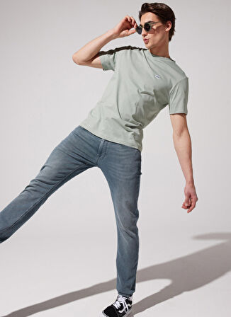 Lee Bisiklet Yaka Turkuaz Erkek T-Shirt L60UFQ303_Bisiklet Yaka T-shirt