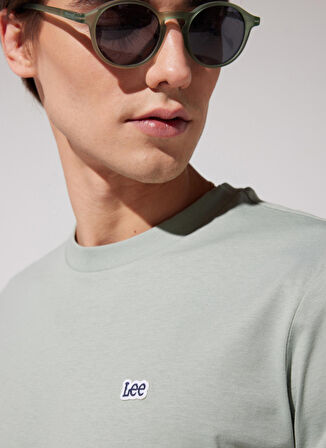 Lee Bisiklet Yaka Turkuaz Erkek T-Shirt L60UFQ303_Bisiklet Yaka T-shirt