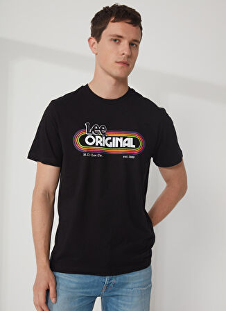 Regular Fit Normal Kesim %100 Pamuk Bisiklet Yaka Siyah Tişört