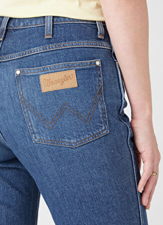 Wrangler Yüksek Bel Düz Paça Straight Kadın Denim Pantolon W2H2EL44I